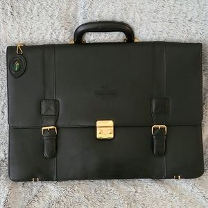 Leather Golden Duck Messenger Bag